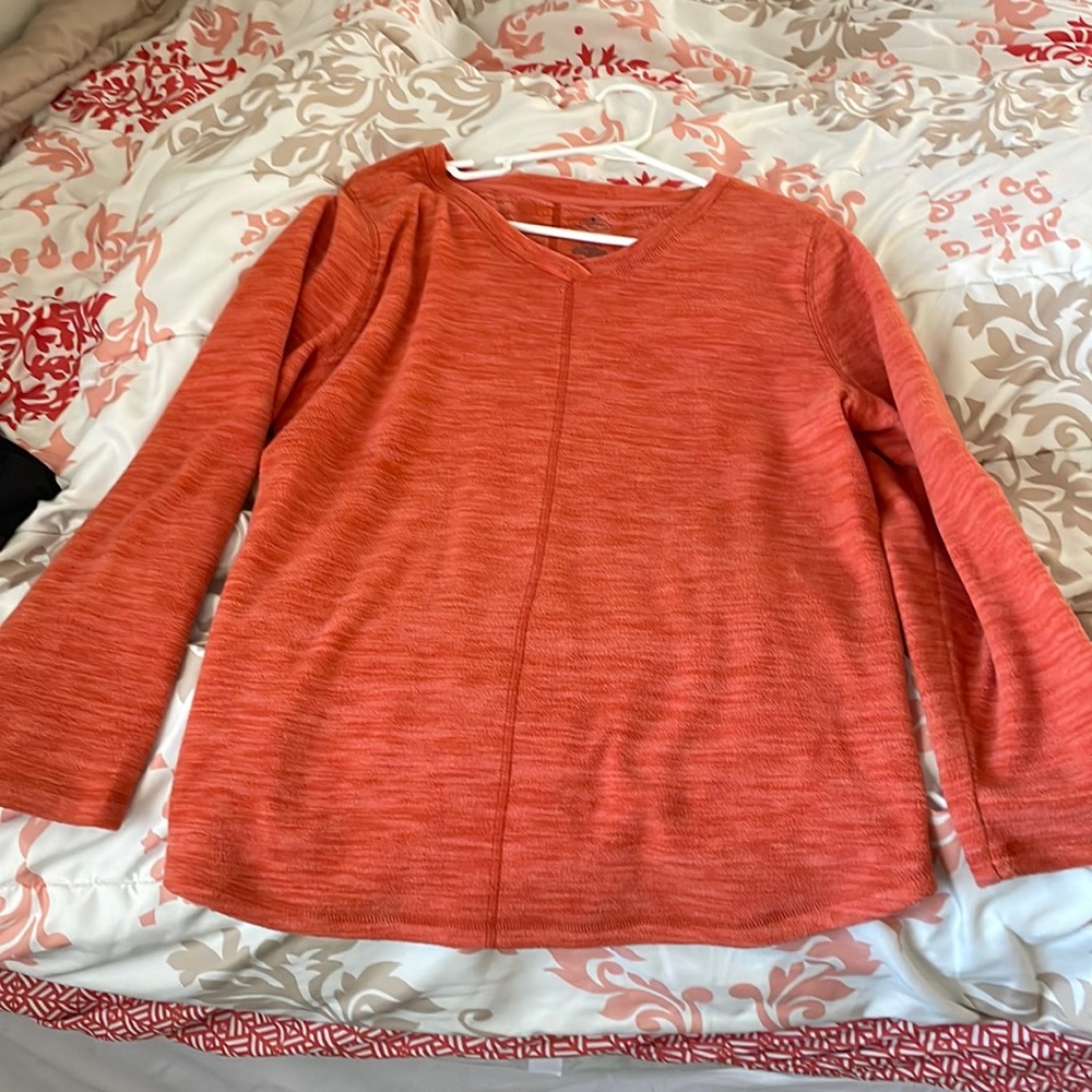 Lg orange soft sweater